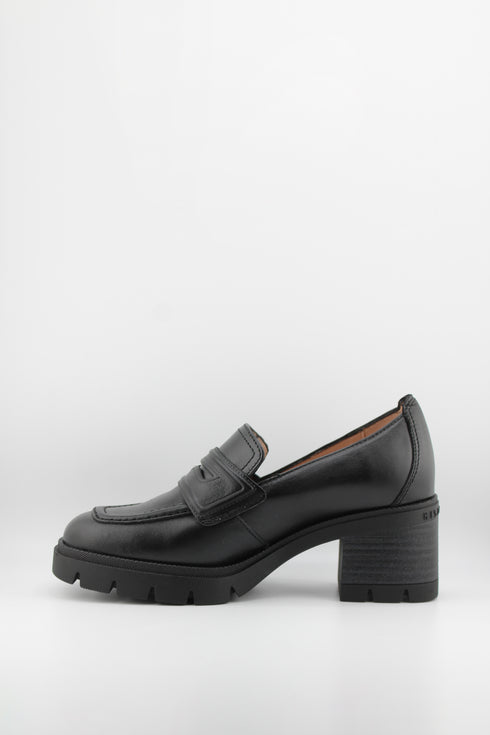 Hispanitas Chunky Heel Leather Loafers